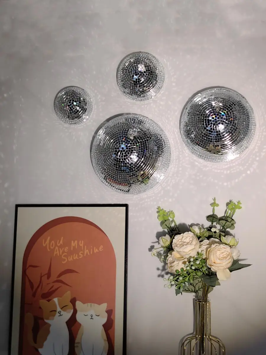 Home Decor Trends - New Wall Disco Ball Mirrored Designs