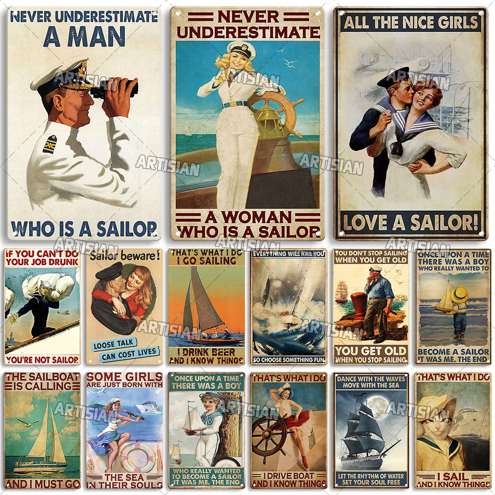 Home Decor Jobs - Artisian Vintage Job Metal Poster Rusty