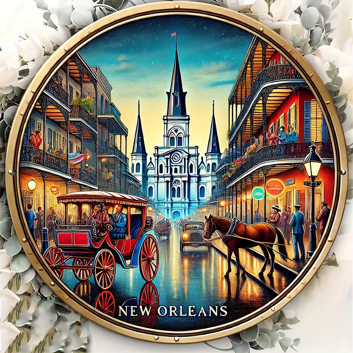Home Decor New Orleans - Tin Sign - Vintage Durable Metal