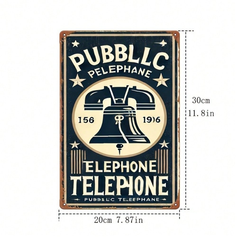 Home Decor Trend 2026 - Antique Bell Telephone Art Deco Tin