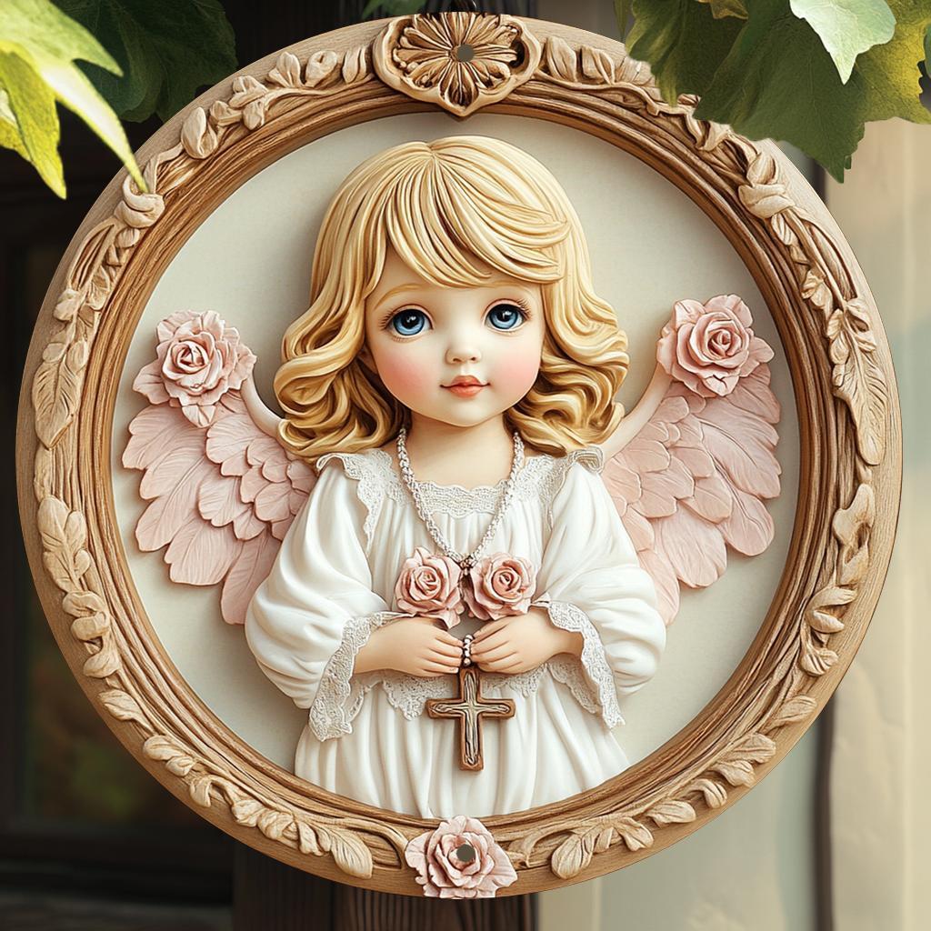 Home Decor Trends - 2D Flat, 1pc Vintage Angel Girl