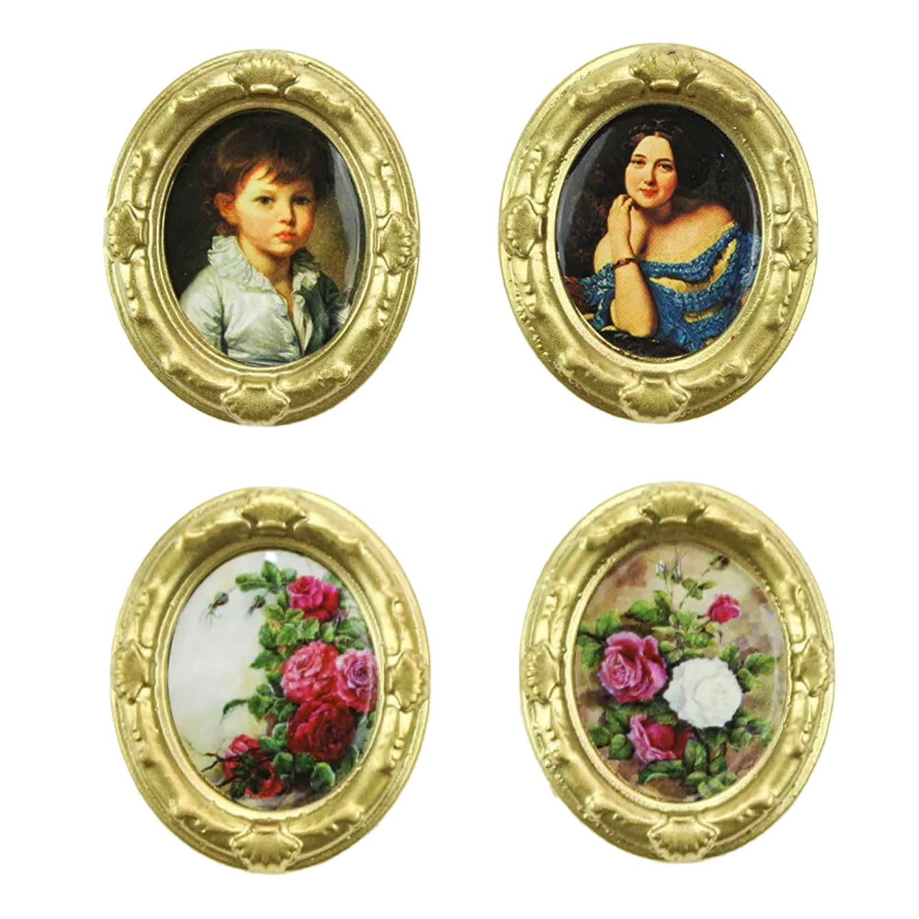 Home Decor Resin - 2 pieces of miniature oil painting
