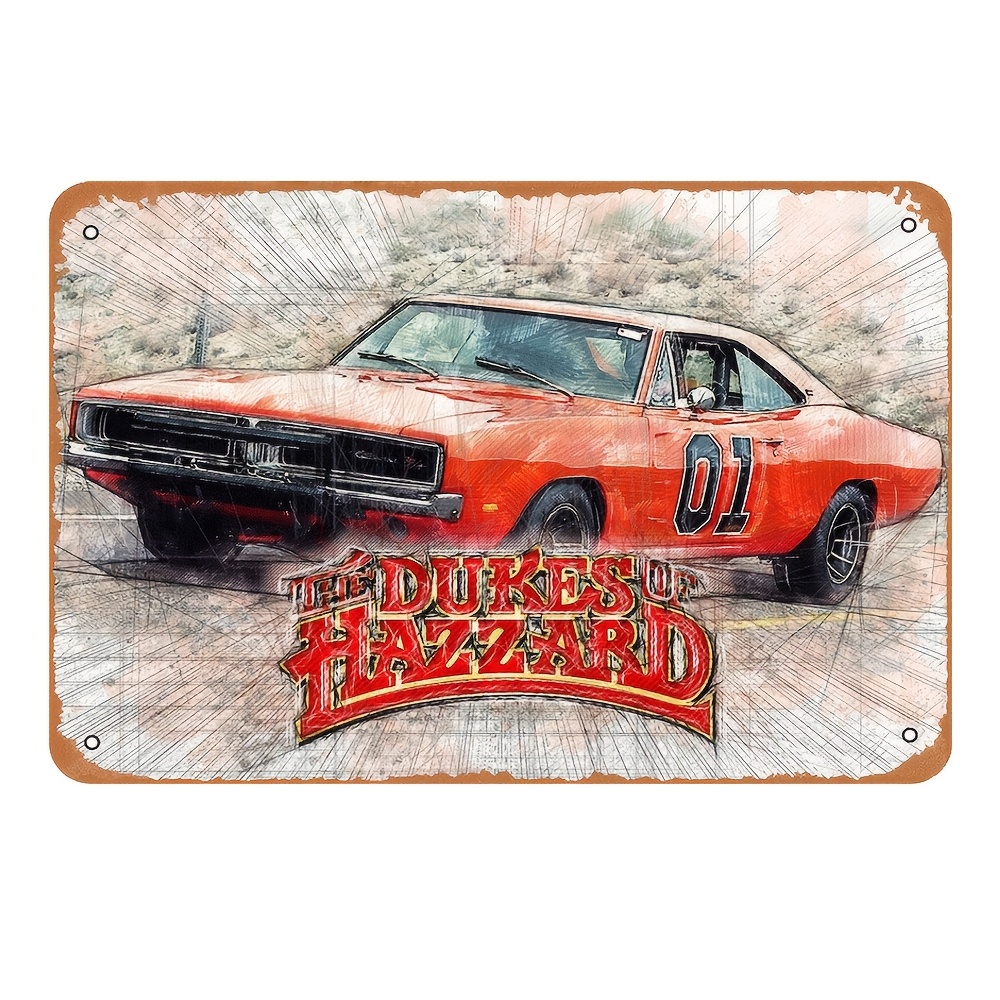Home Decor Trends - Vintage Metal Sign - Retro Action