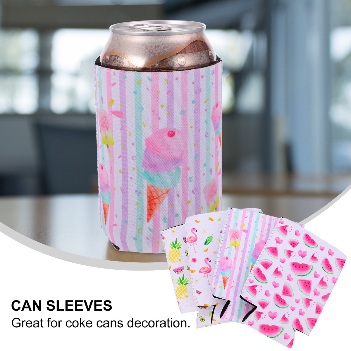 Home Decor Store - 4 Pcs Can Sleeves Premium Material