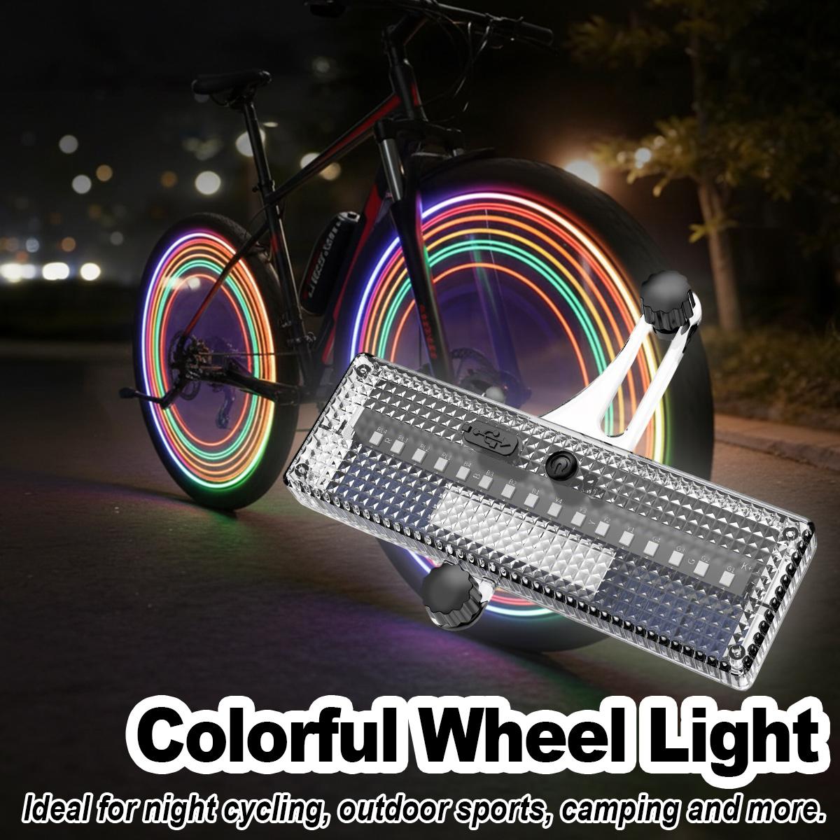 Home Decor On Wheels - Solar LED Bicycle Wheel Light Night