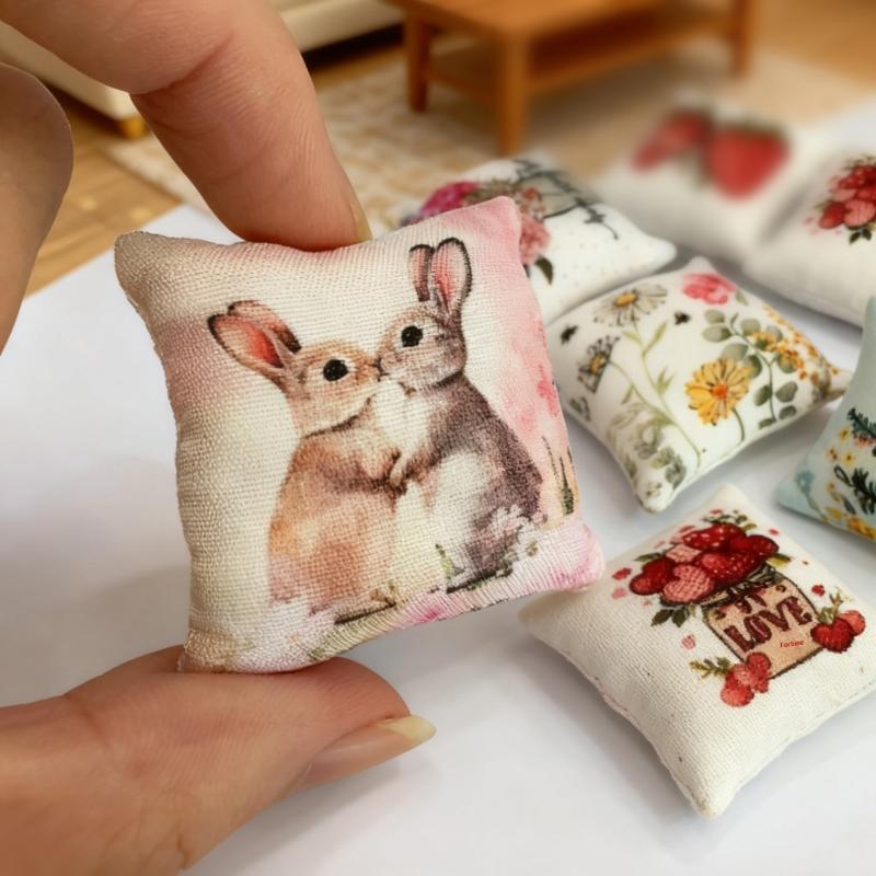Home Decor Sofa - 2Pcs Dollhouse Bedroom Sofa Scene BJD