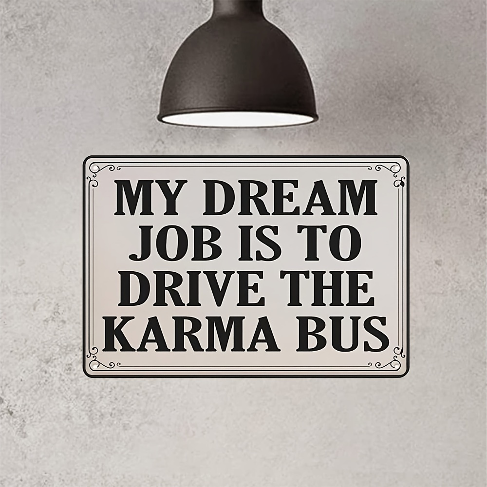 Home Decor Jobs - Retro Metal Wall Art Sign 