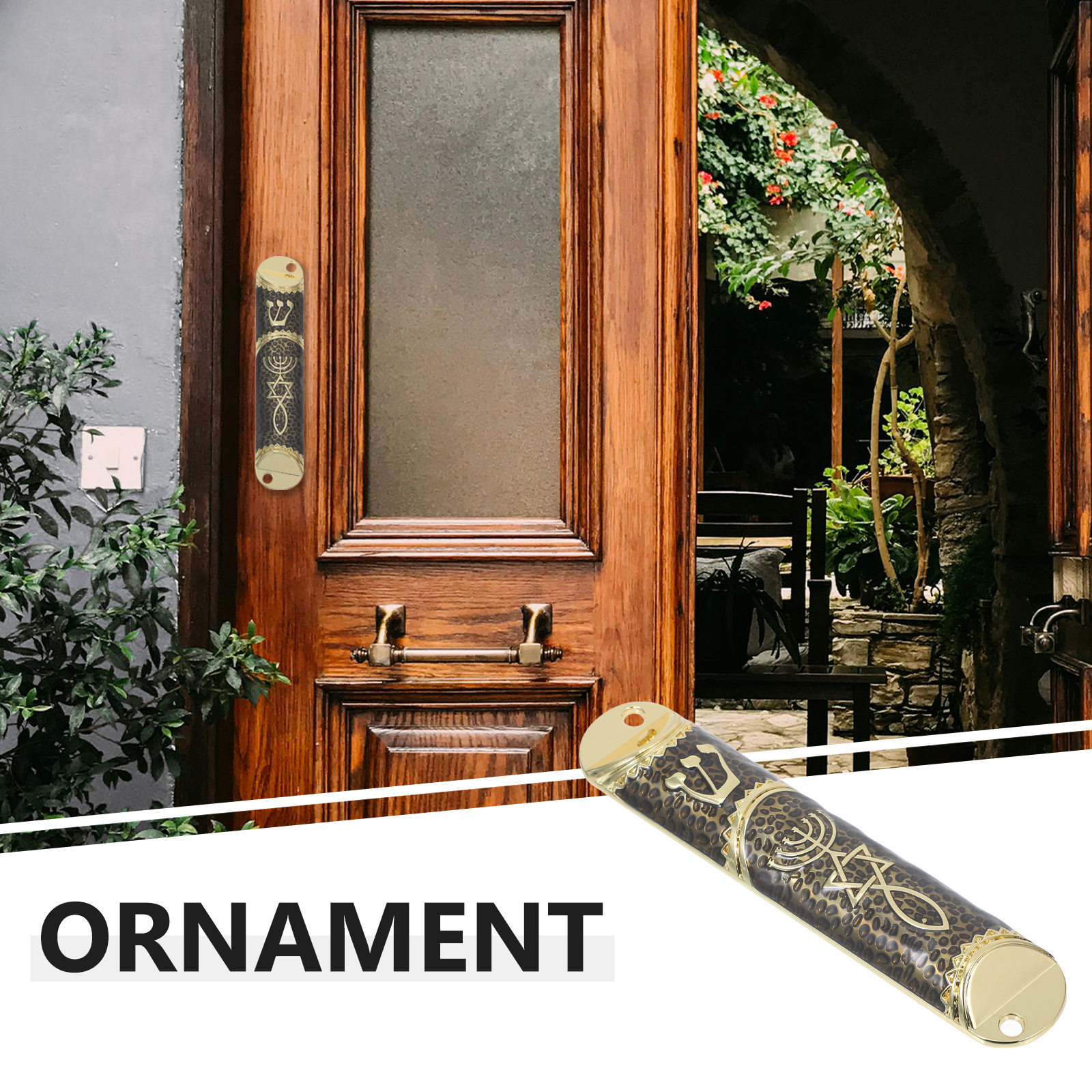 Home Decor Sofa - Metal Mezuzah Judaica Retro Door Hanging