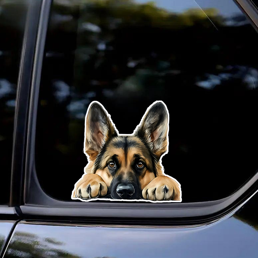 Germany Home Decor - 1PC Lying German Shepherd Vinyl Sticker,