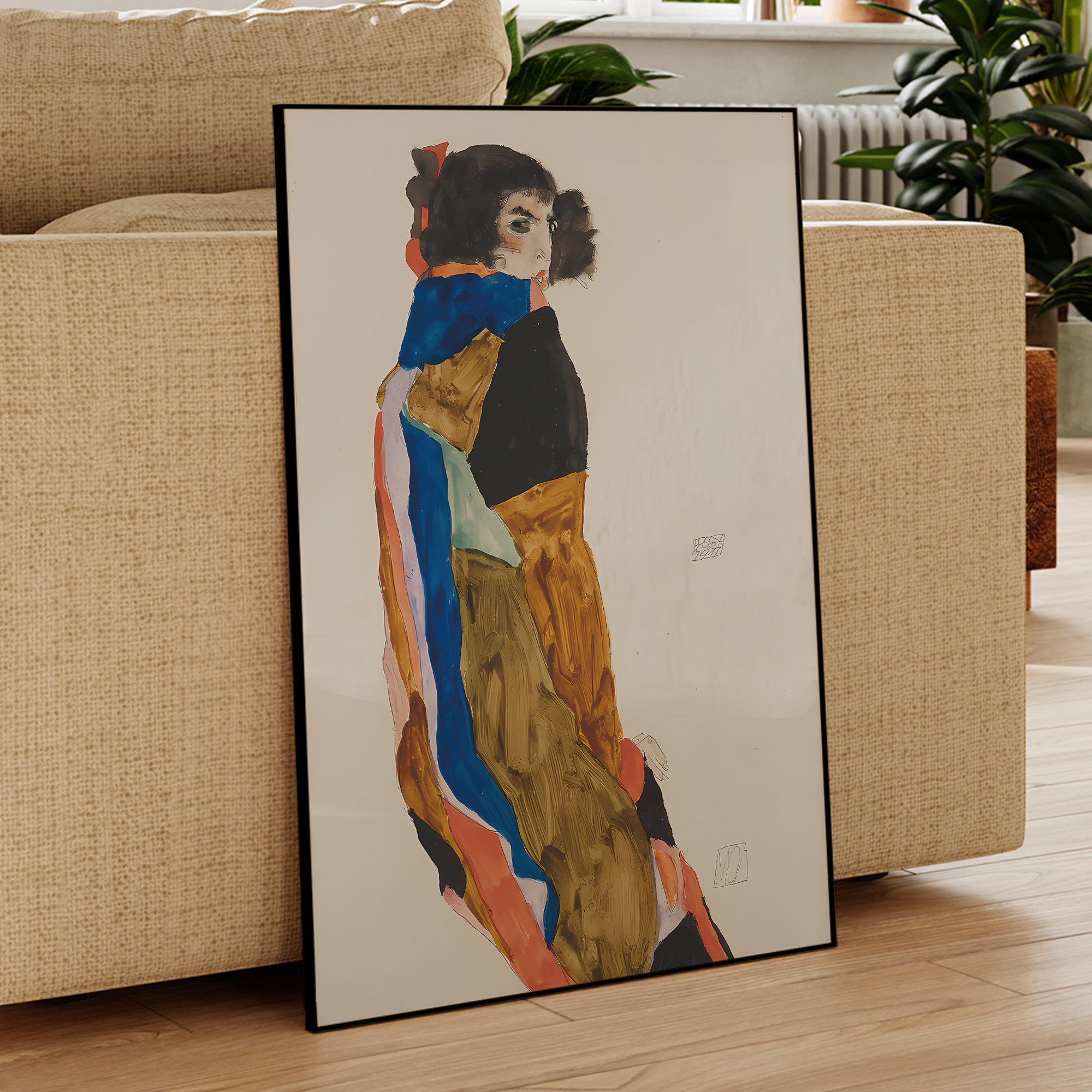 Modern Abstract Egon Schiele M – Abstract Oil Painting recenzja i cena