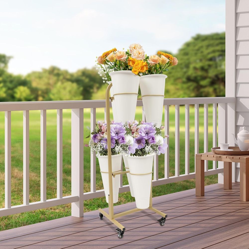 2-Tier Lower Display Stand wit – Home Decor On Wheels recenzja i cena