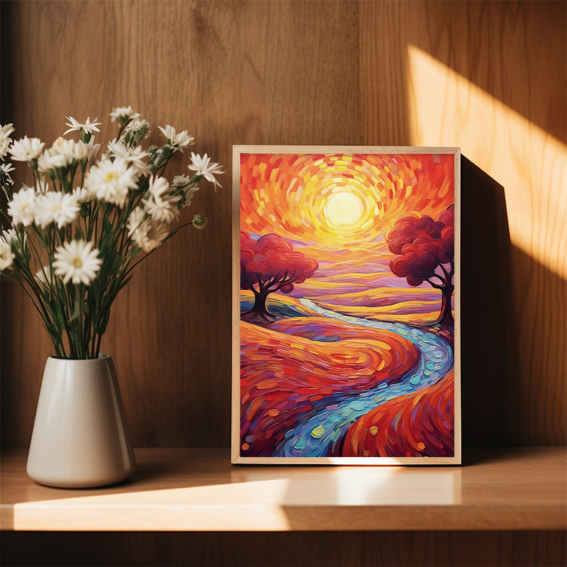 Colorful Impressionist Landsca – Home Decor Color Palettes recenzja i cena