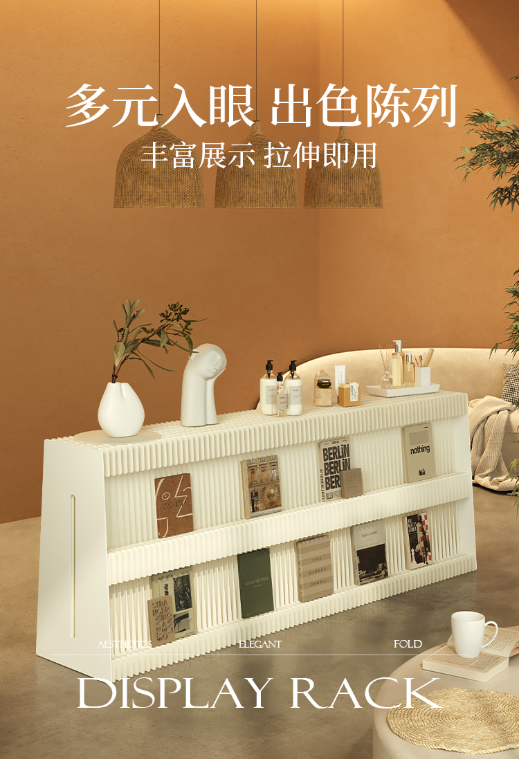Folding Bookshelf Newspaper Sh – Home Decor Brochure recenzja i cena