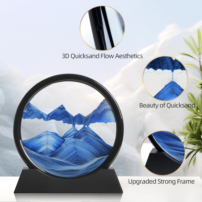 3D Hourglass Quicksand Moving  – Sand Art Picture recenzja i cena