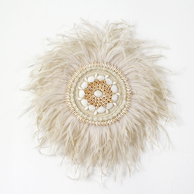 Nordic Style Feather Wall Deco – Home Decor Sofa recenzja i cena