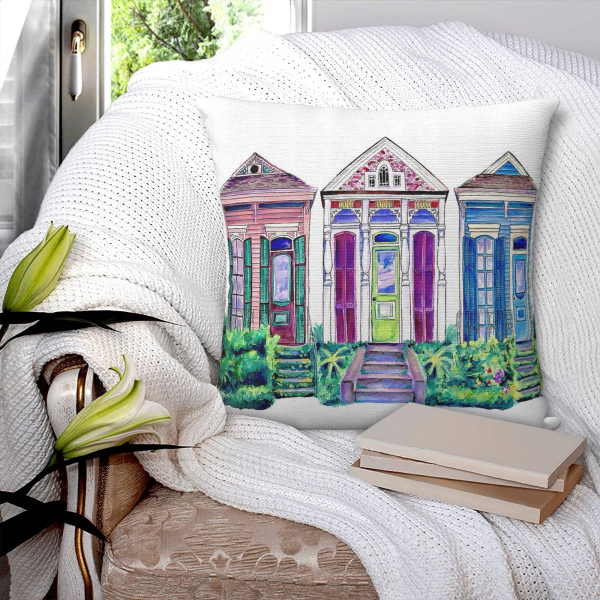 New Orleans Shotgun Houses Squ – Home Decor New Orleans recenzja i cena