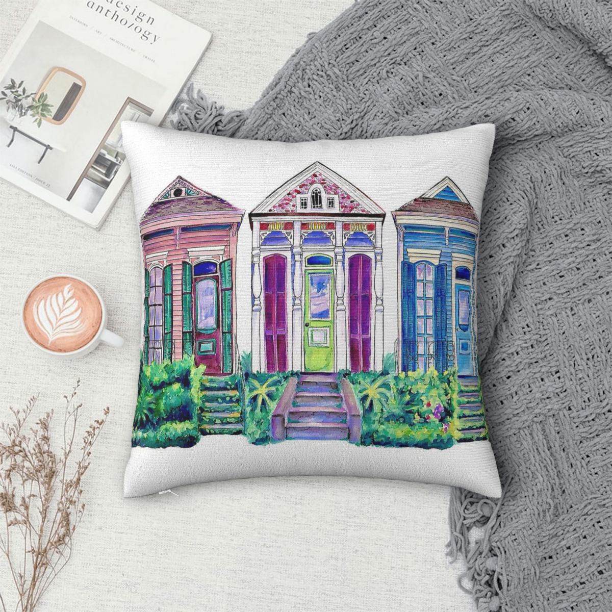 New Orleans Shotgun Houses Squ – Home Decor New Orleans recenzja i cena