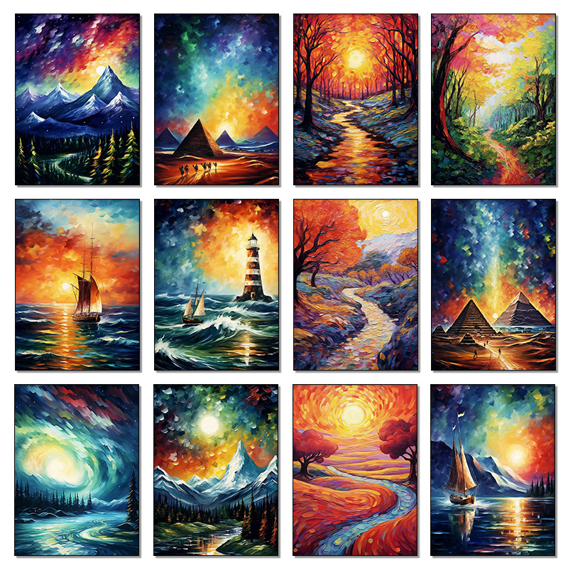 Colorful Impressionist Landsca – Home Decor Color Palettes recenzja i cena
