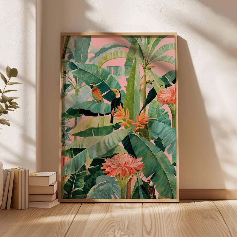 1pc Retro Tropical Canvas Post – Home Decor Trends recenzja i cena