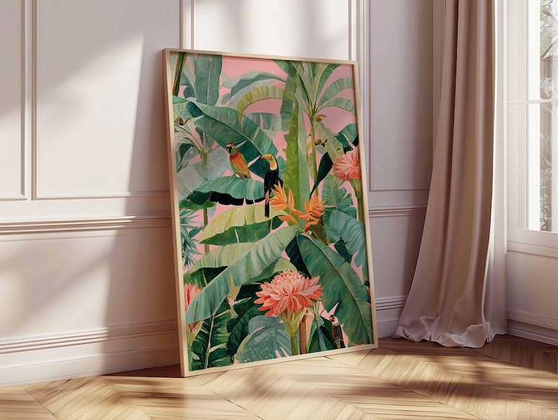 1pc Retro Tropical Canvas Post – Home Decor Trends recenzja i cena