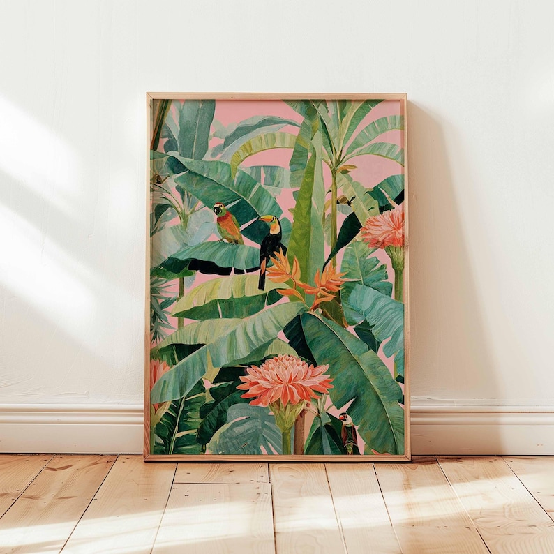 1pc Retro Tropical Canvas Post – Home Decor Trends recenzja i cena