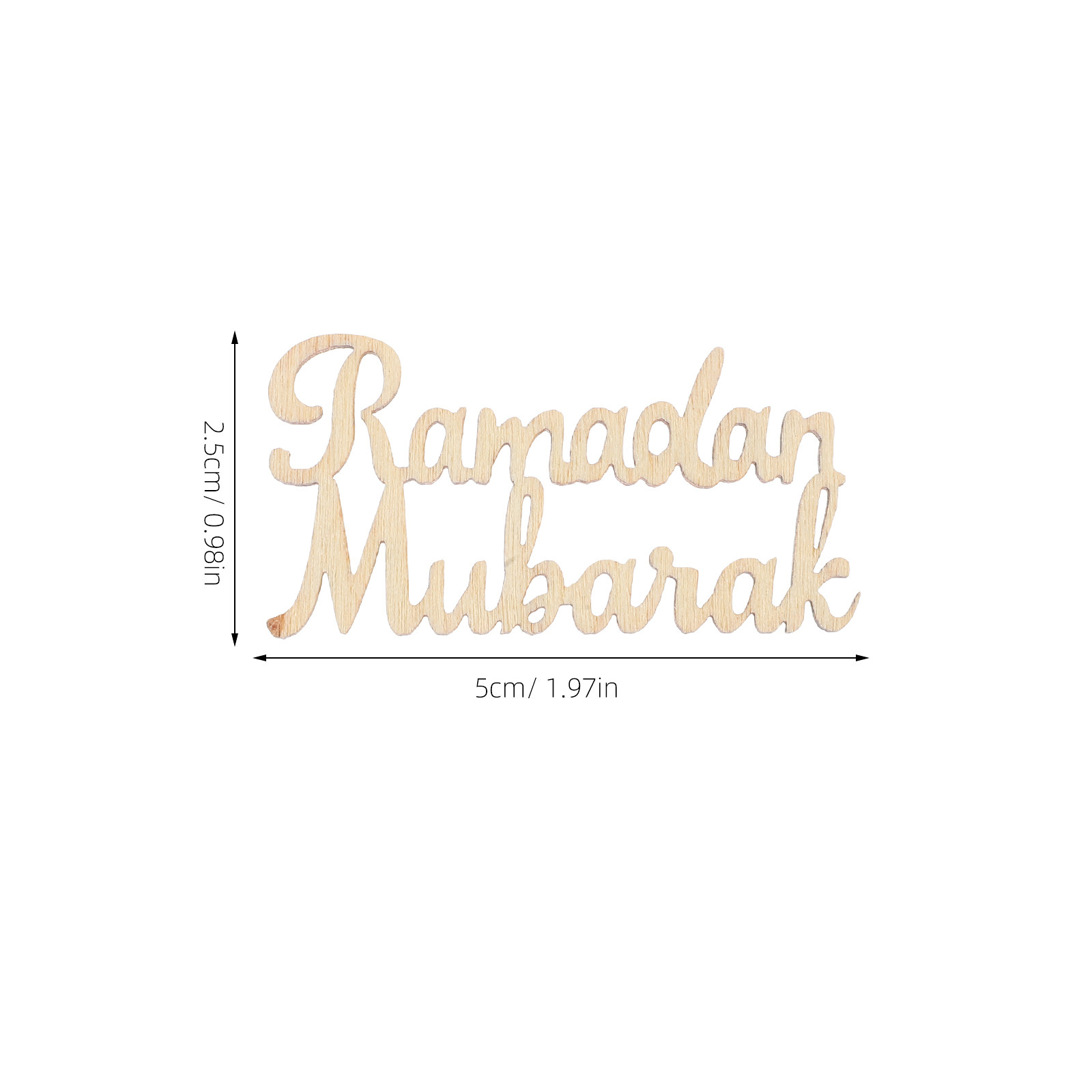 15Pcs Ramadan Mubarak Wood Pie – Home Decor Ramadan recenzja i cena