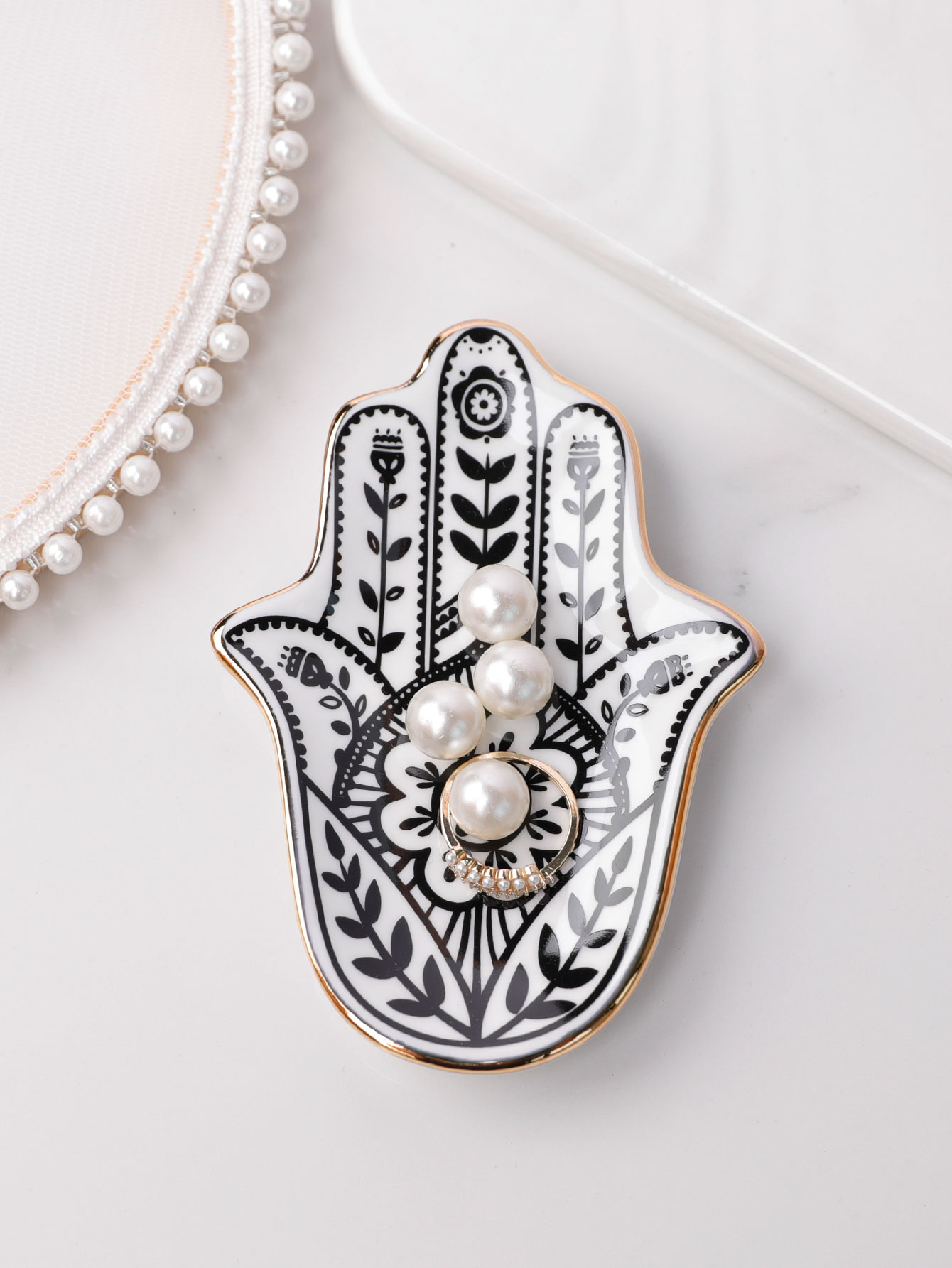 Ceramic Hand Trinket Dish, Sma – Ceramic Trinket Dish recenzja i cena