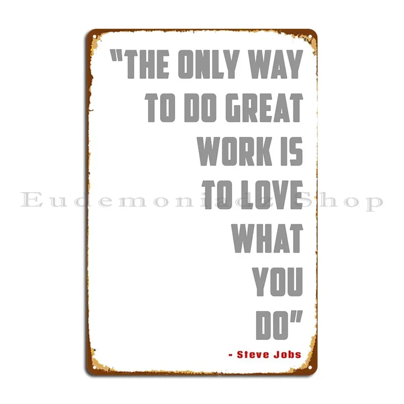 Steve Jobs Metal Plaque Poster – Home Decor Jobs recenzja i cena