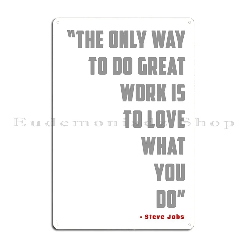 Steve Jobs Metal Plaque Poster – Home Decor Jobs recenzja i cena