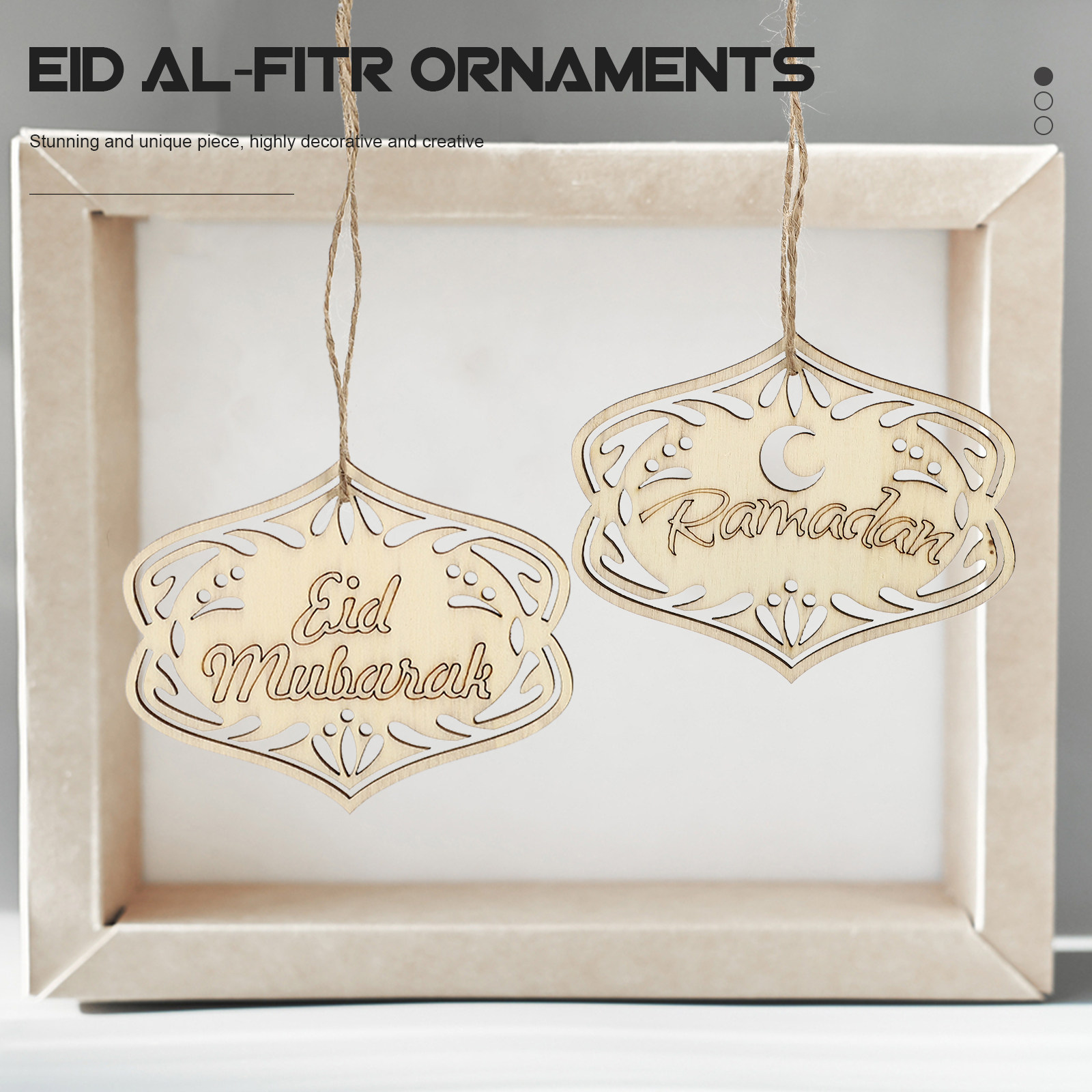 20Pcs Wooden Eid Hanging Ornam – Home Decor Ramadan recenzja i cena