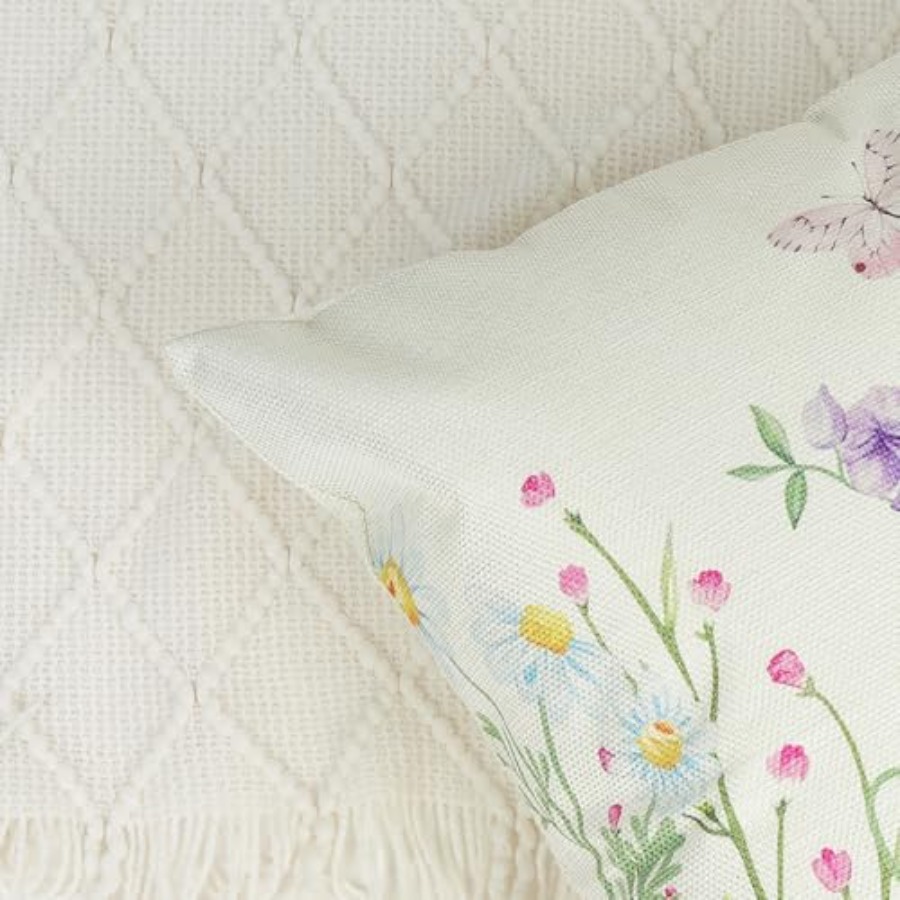 Spring Floral Throw Pillow Cov – Home Decor Sofa recenzja i cena