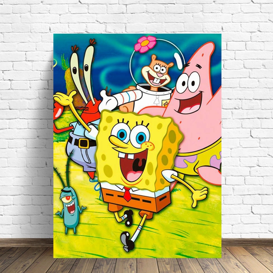 SpongeBob SquarePants Canvas P – Abstract Oil Painting recenzja i cena