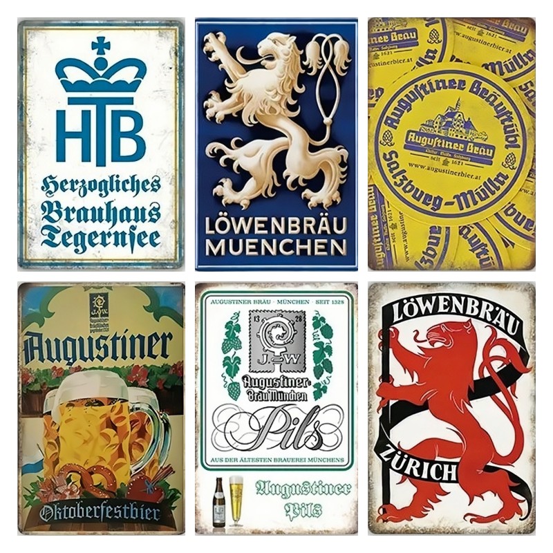 Vintage Germany Beer Brand Pla – Germany Home Decor recenzja i cena