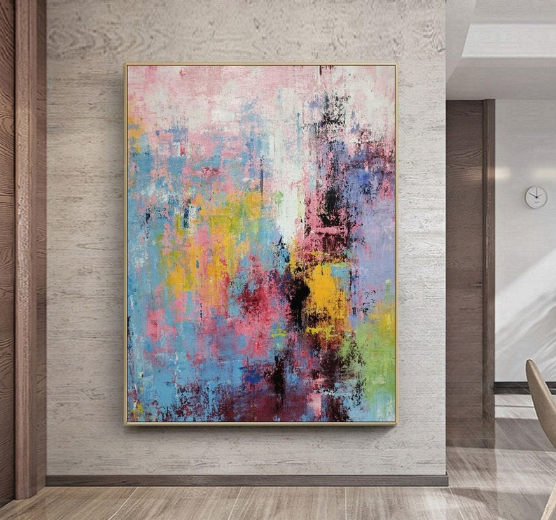 Hand-Painted Multicolour Large – Abstract Oil Painting recenzja i cena
