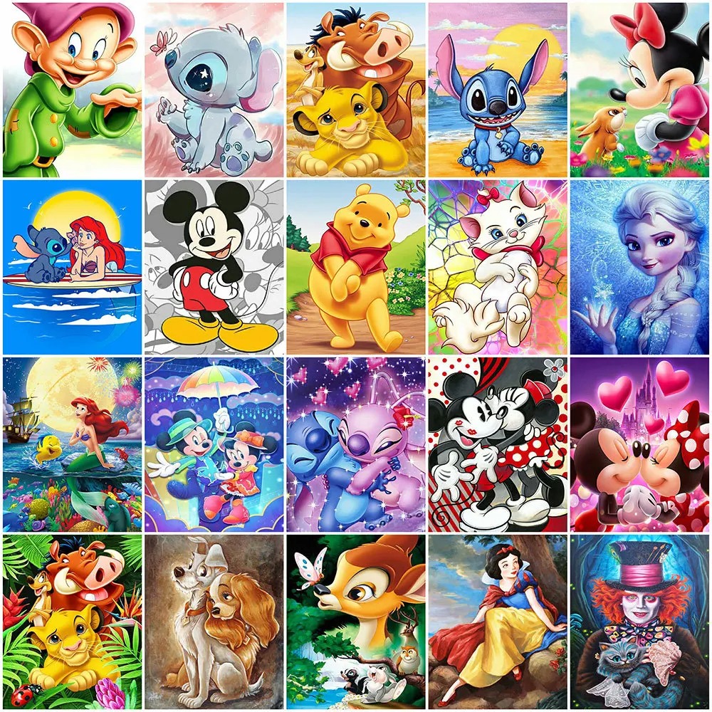 Disney Canvas Painting Mickey  – Abstract Oil Painting recenzja i cena