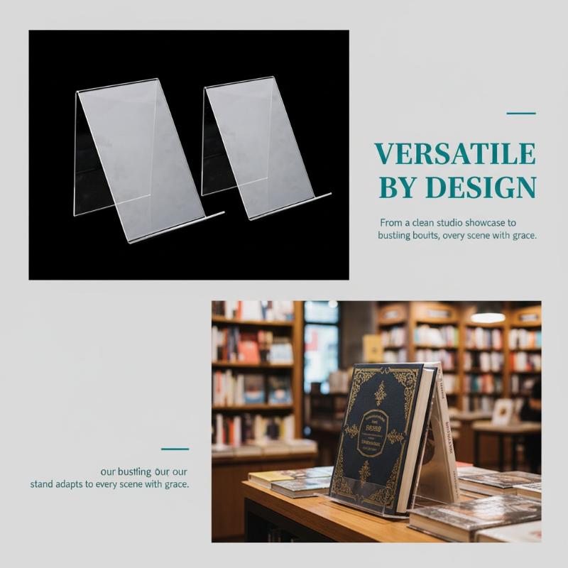 1pc Acrylic Book Display Stand – Home Decor Brochure recenzja i cena