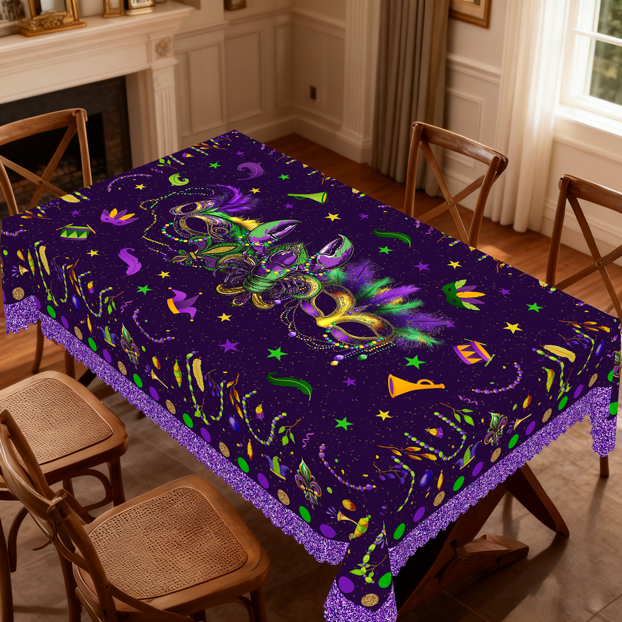 1 Piece of Purple Mardi Gras T – Home Decor New Orleans recenzja i cena