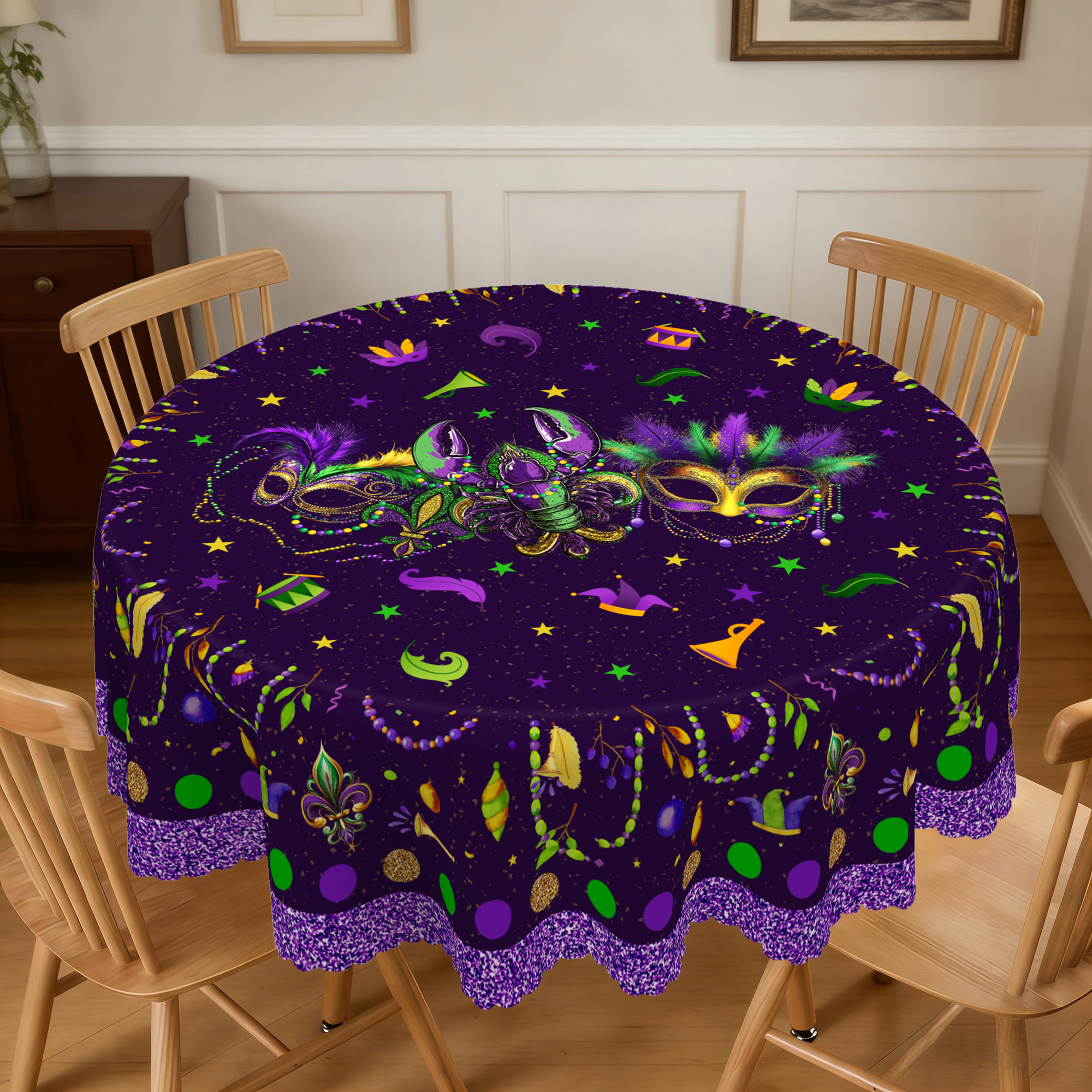 1 Piece of Purple Mardi Gras T – Home Decor New Orleans recenzja i cena