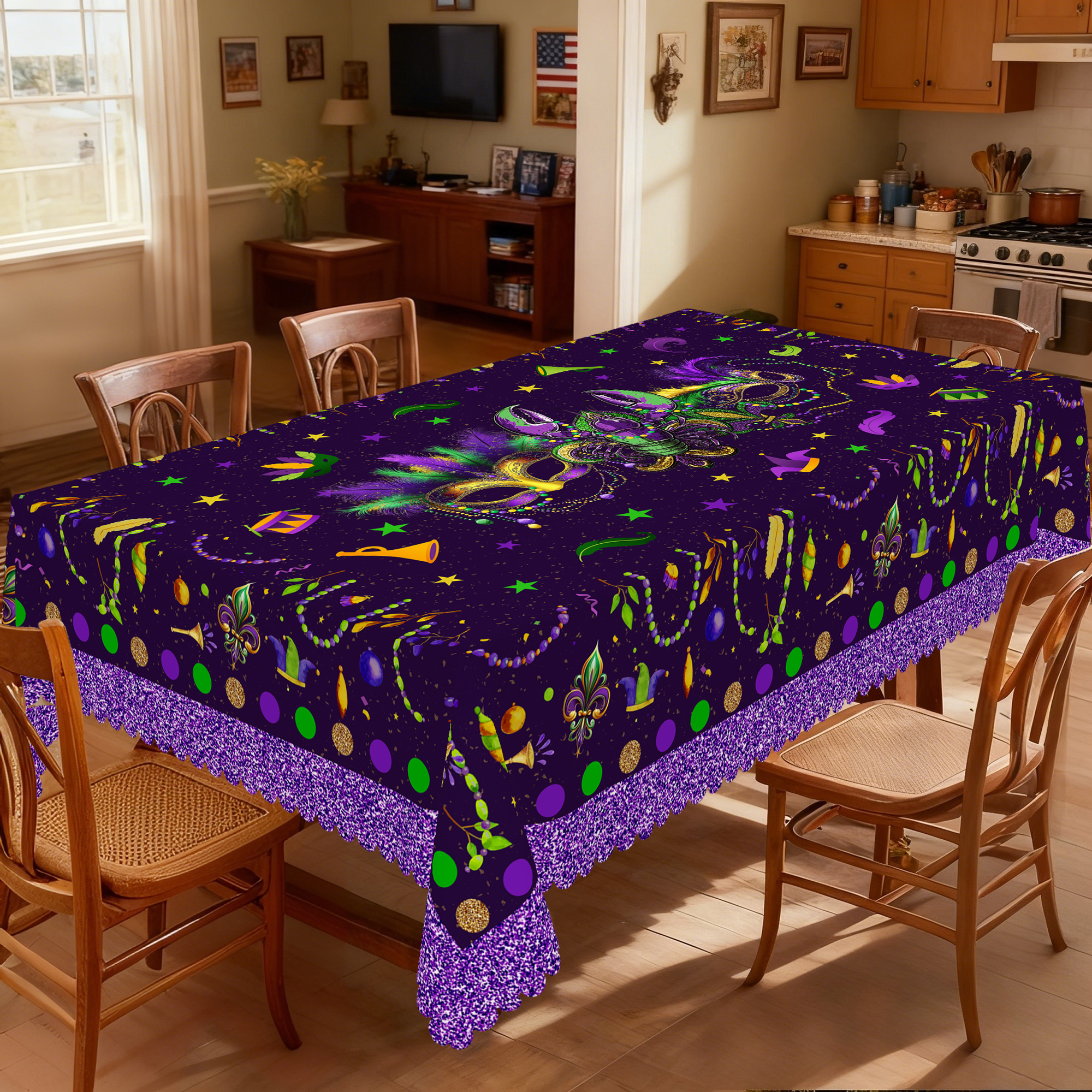 1 Piece of Purple Mardi Gras T – Home Decor New Orleans recenzja i cena