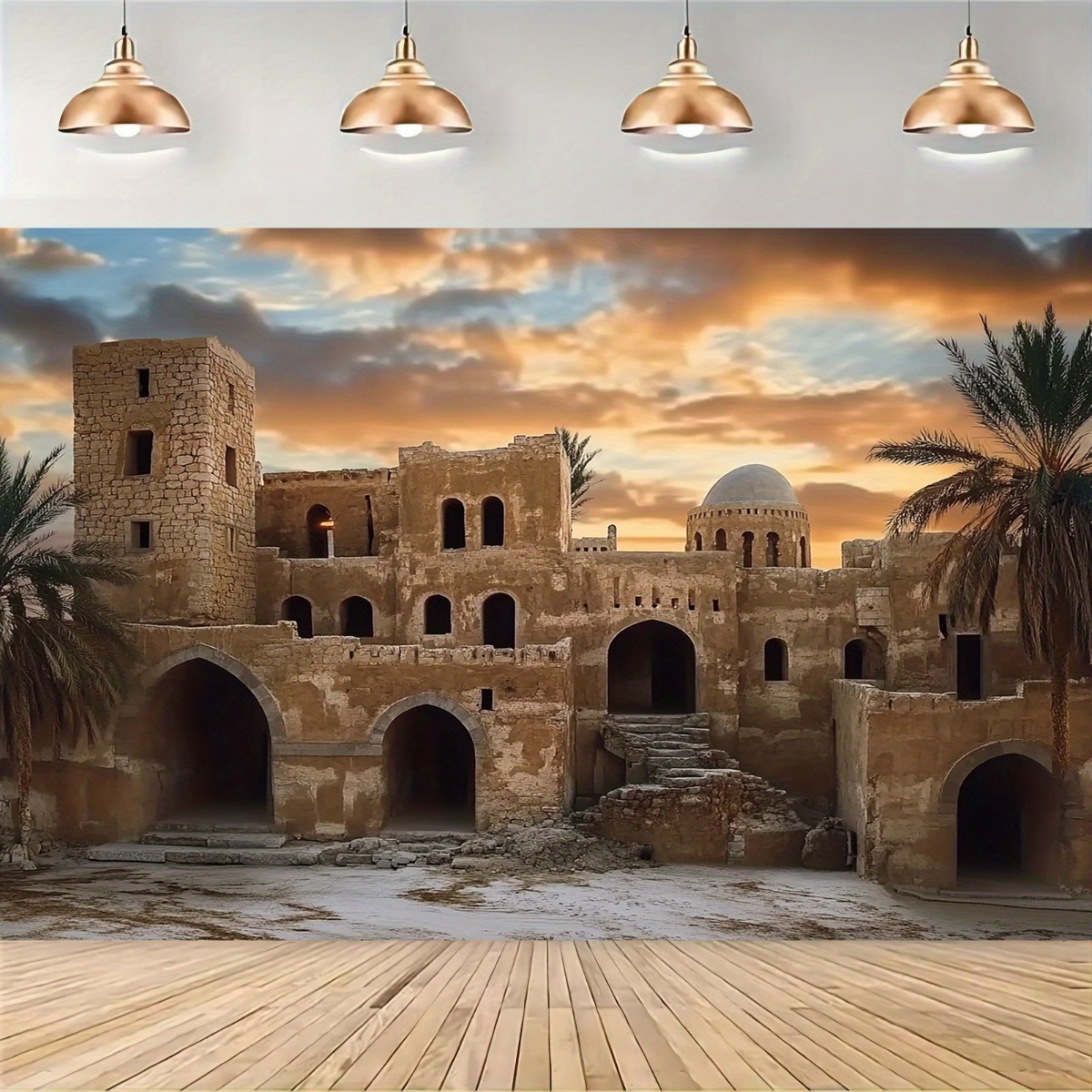 ancient castle sunset tapestry – Home Decor Color Palettes recenzja i cena