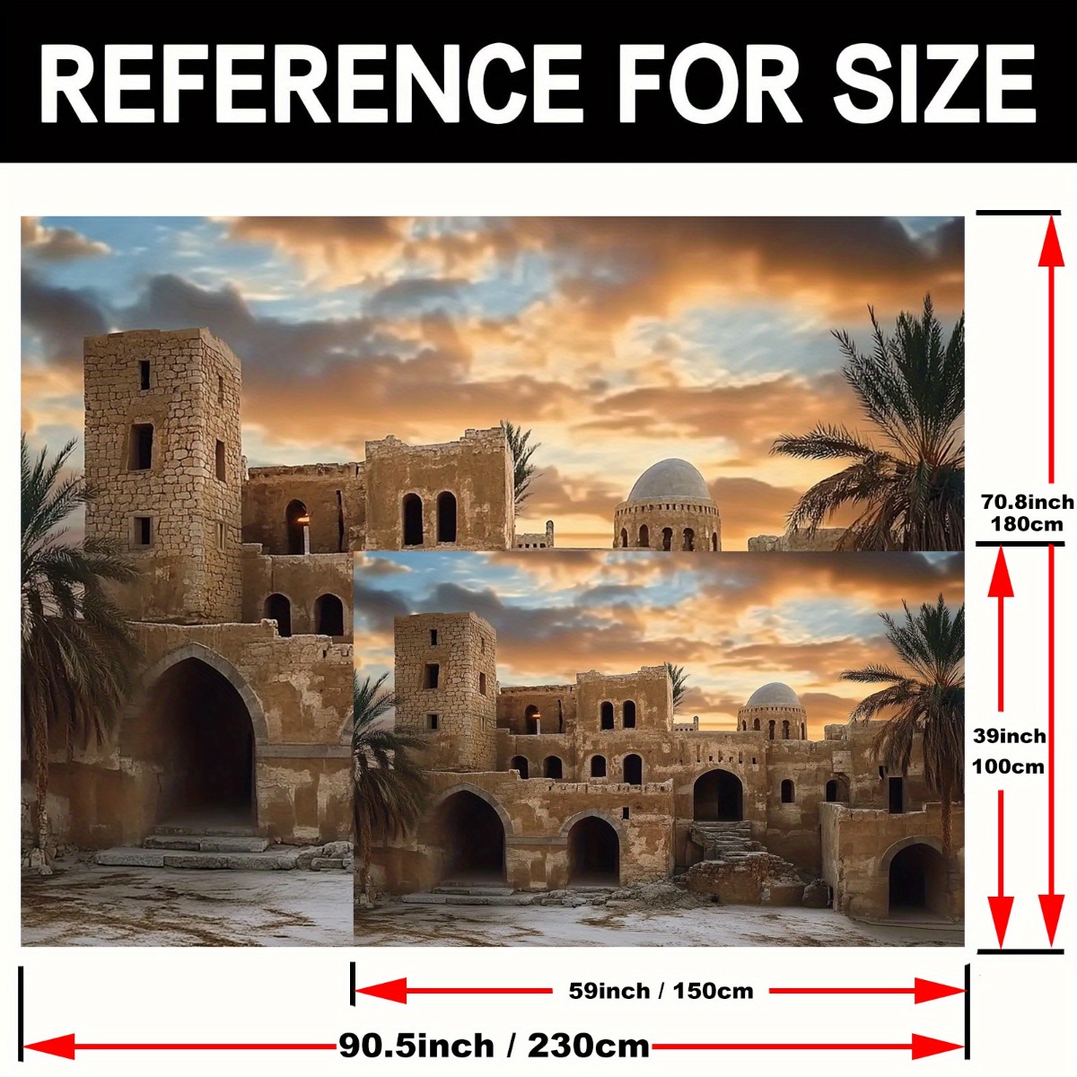 ancient castle sunset tapestry – Home Decor Color Palettes recenzja i cena