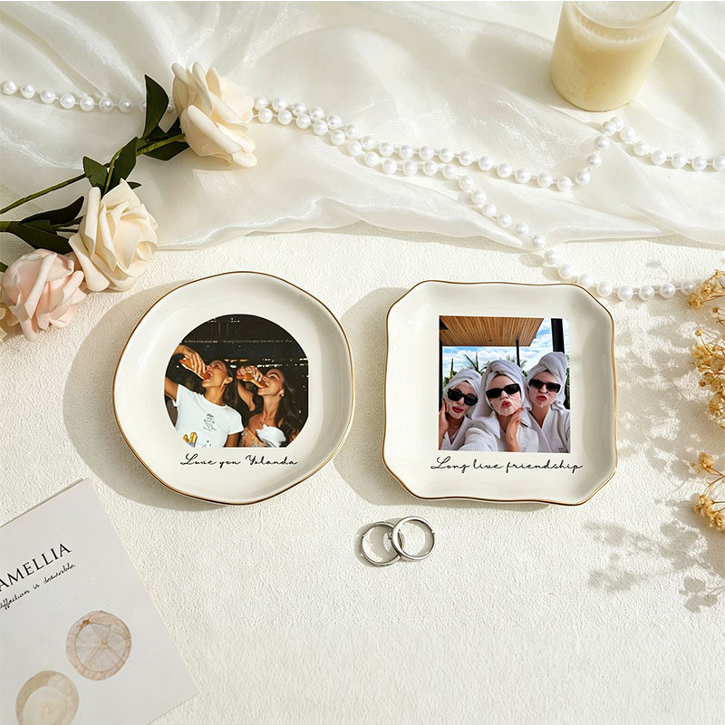 Personalised Bestie Photo Trin – Ceramic Trinket Dish recenzja i cena