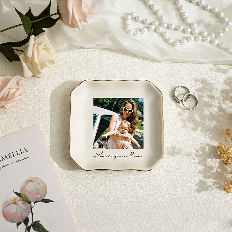 Personalised Bestie Photo Trin – Ceramic Trinket Dish recenzja i cena