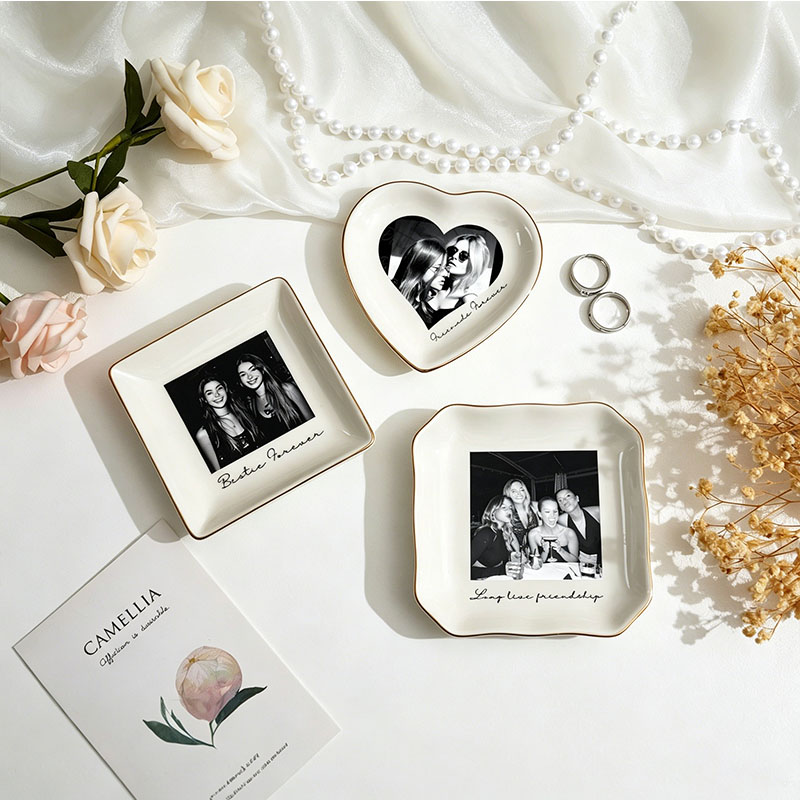 Personalised Bestie Photo Trin – Ceramic Trinket Dish recenzja i cena