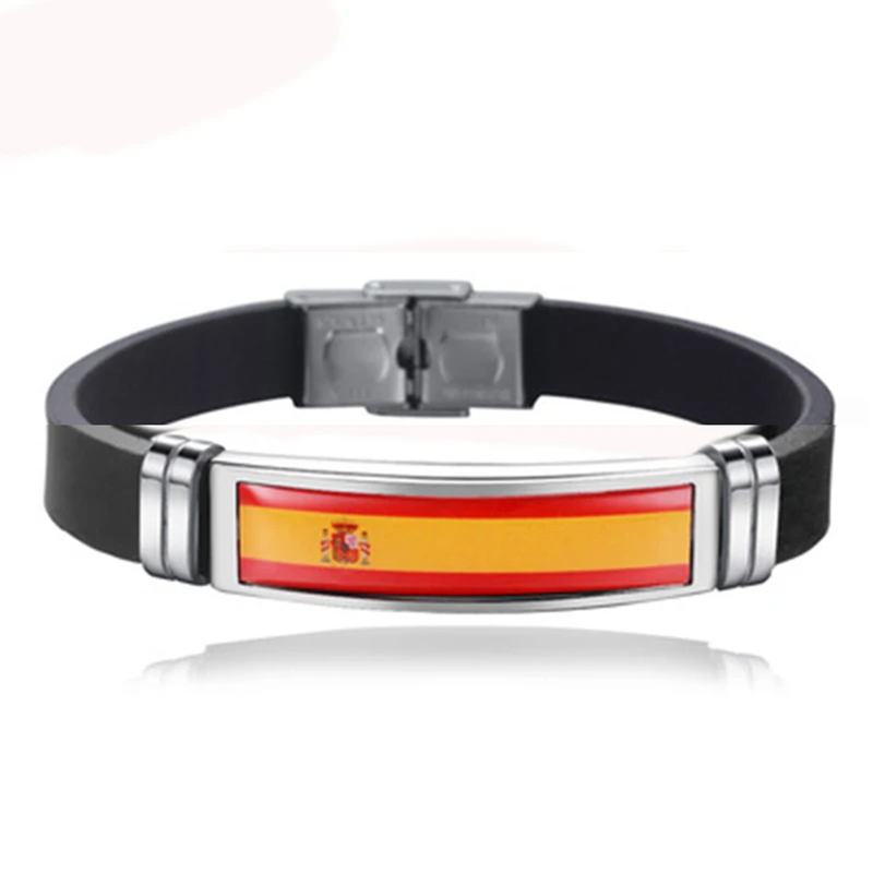 Spain Flag Leather Bracelet Fr – Home Decor Canada recenzja i cena