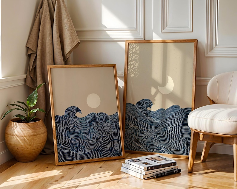 2pcs Japandi Minimalist Moon C – Home Decor Trends recenzja i cena