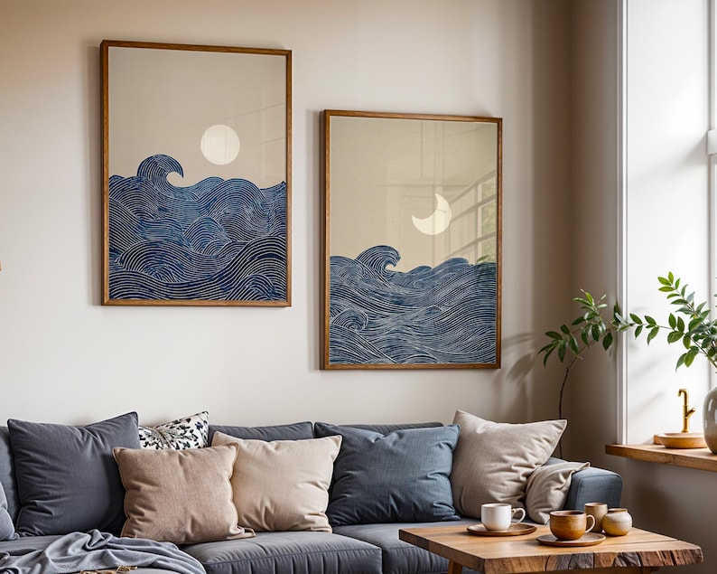 2pcs Japandi Minimalist Moon C – Home Decor Trends recenzja i cena