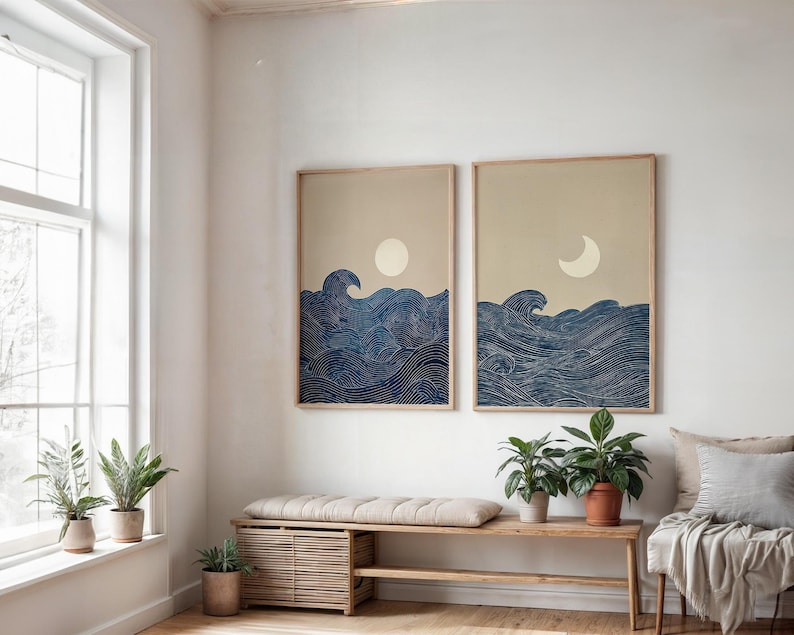 2pcs Japandi Minimalist Moon C – Home Decor Trends recenzja i cena