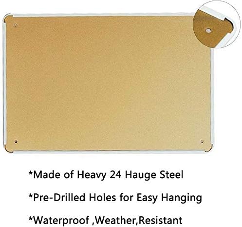 HOUVSSEN Metal Tin Sign, 8 x 1 – Germany Home Decor recenzja i cena
