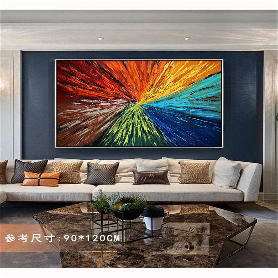 Handmade Oil Painting On Canva – Home Decor Color Palettes recenzja i cena